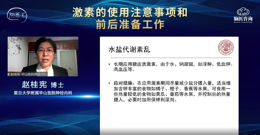 脑医咨询名家科普赵桂宪博士激素的使用注意事项和前后准备工作