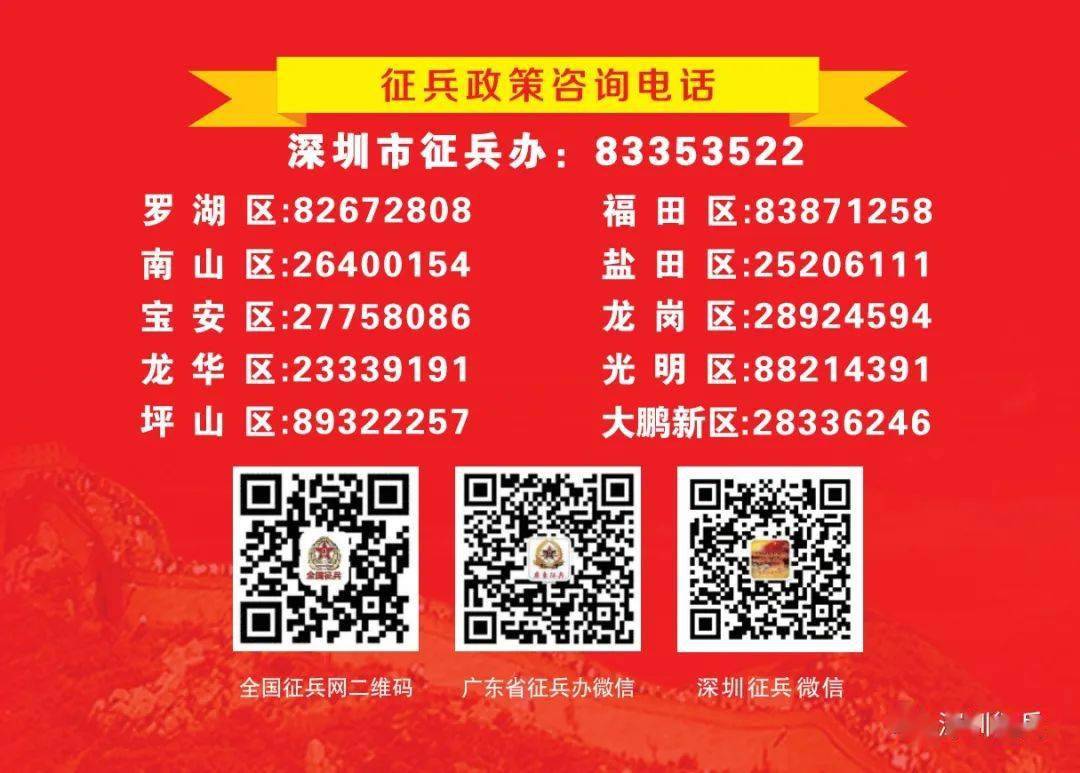 (点击图片即可阅读详细流程)更多精彩baoanfulian来源丨深圳征兵返回