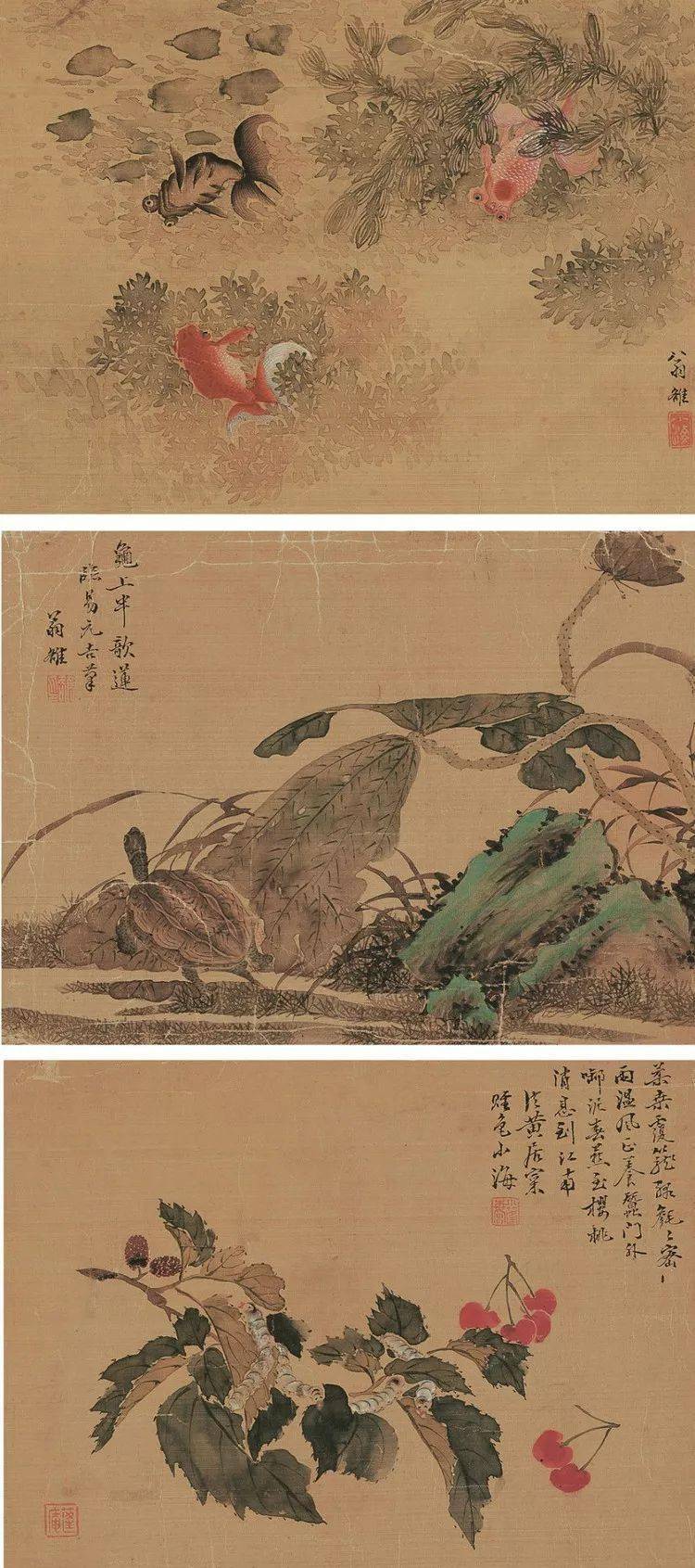 八雅轩丨八雅丹青晚清画家翁小海花鸟鱼虫精品鉴赏