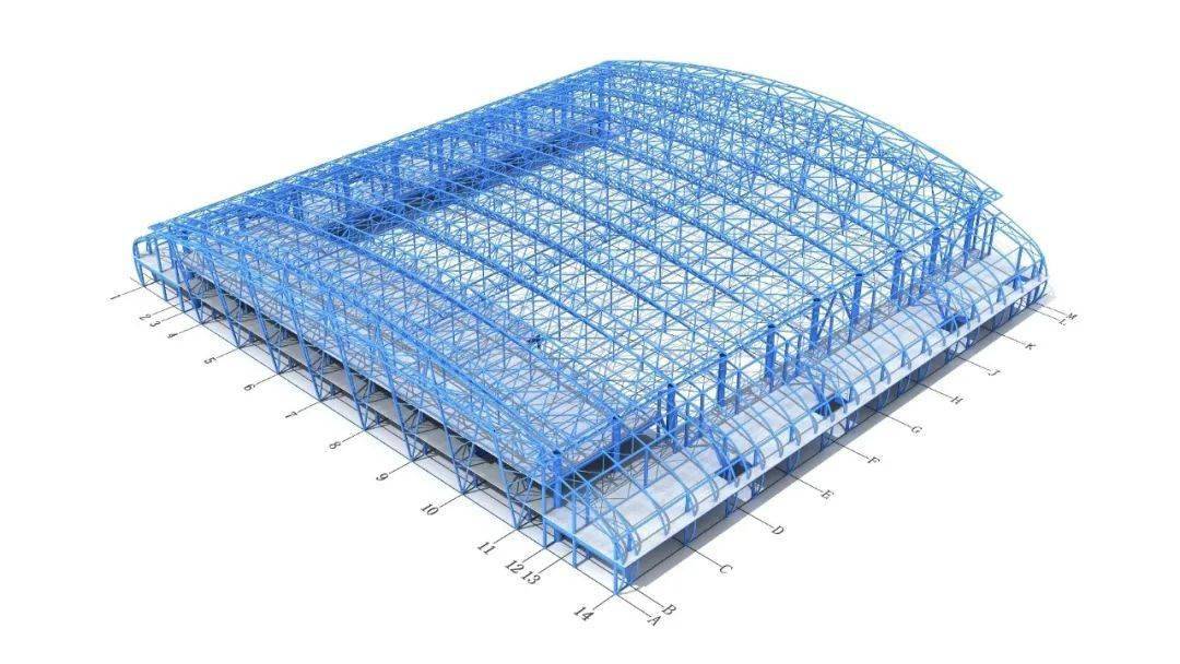 国内会展建筑最大跨度弦支桁架工程|合肥滨湖国际会展中心二期首榀