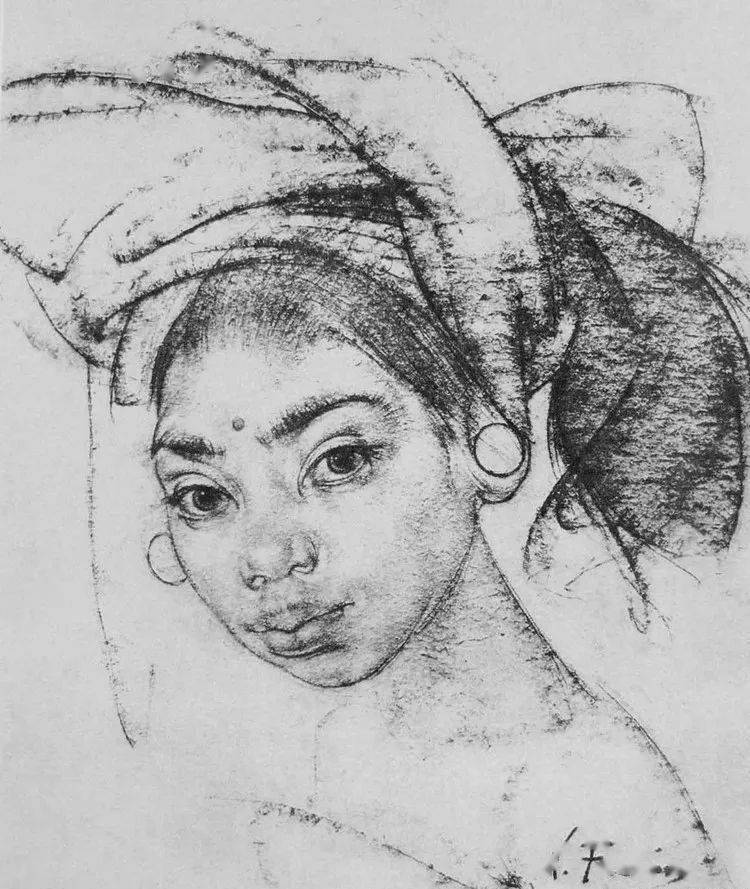 俄罗斯大师费钦,女性素描肖像锦集