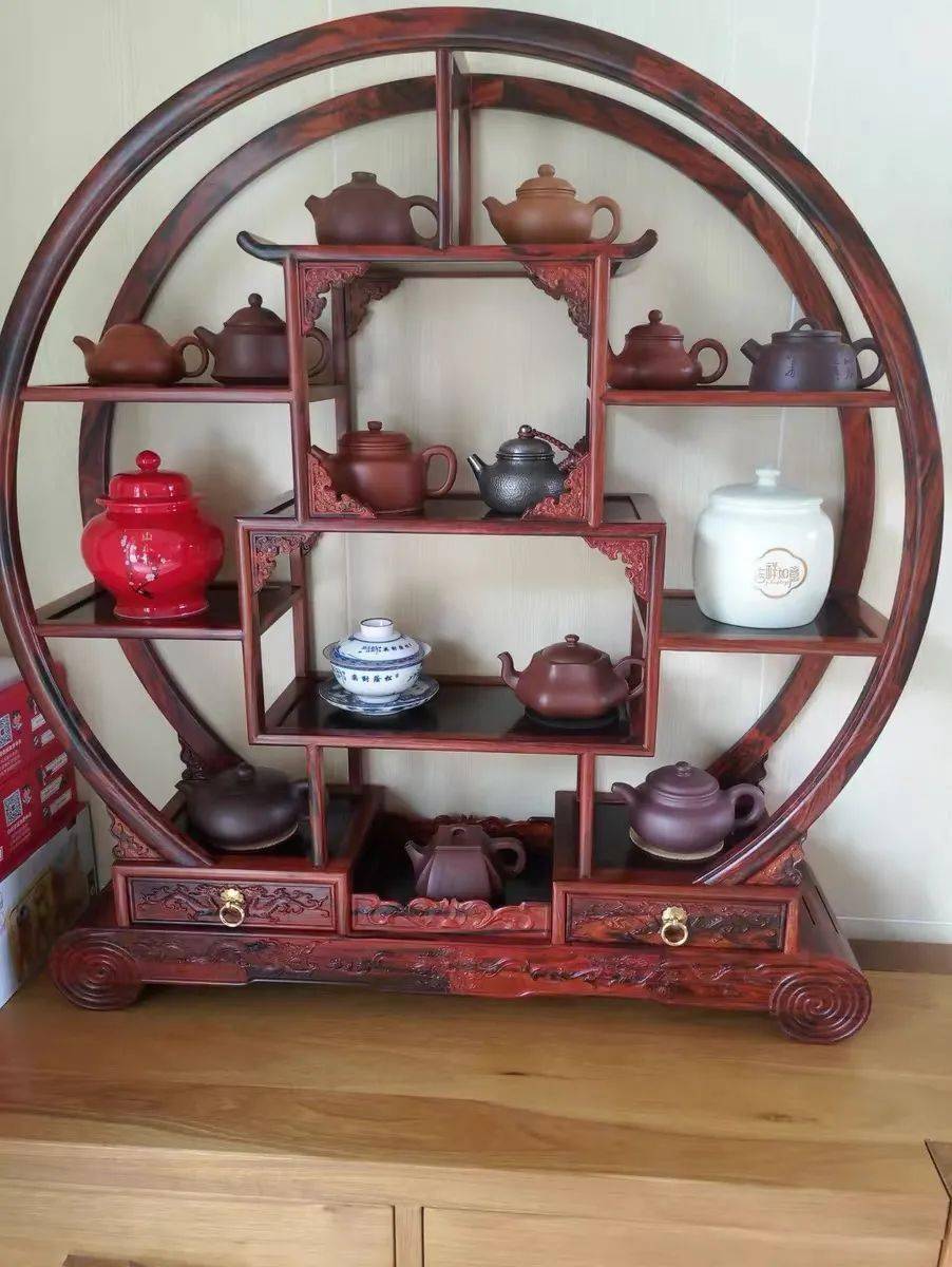 茶叶茶壶瓷器文玩收纳~小博古架