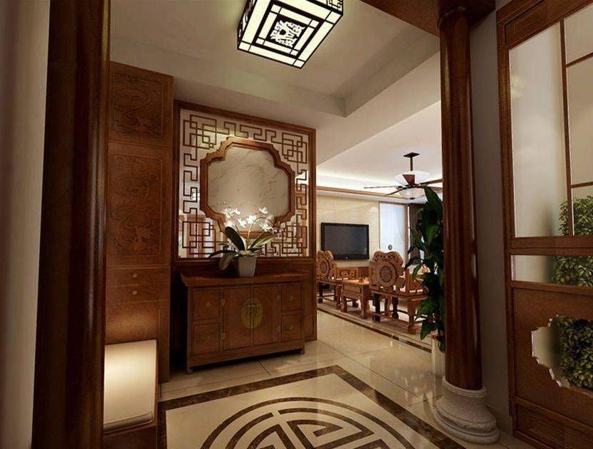 百年家居中式家居玄关的风水与布设