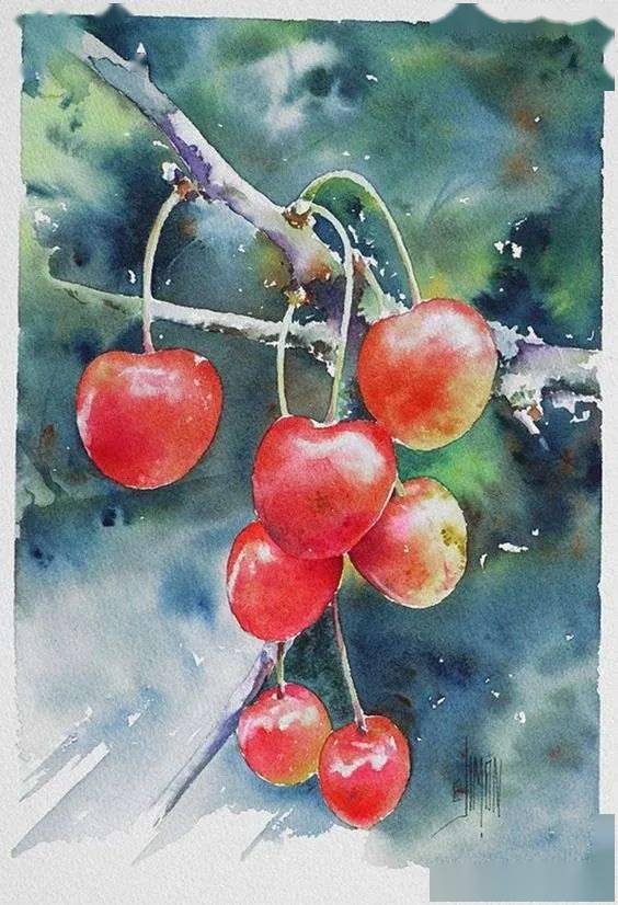 21年法国水彩大赛 春天 作品