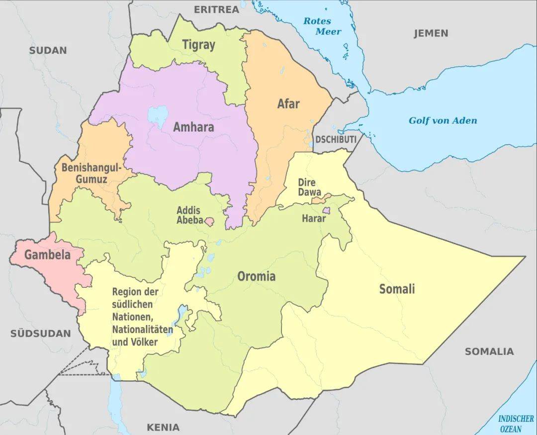 埃塞 地图图片