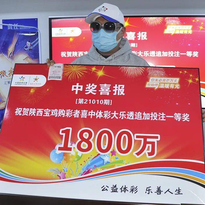 祝贺宝鸡购彩者喜中体彩大乐透追加一等奖