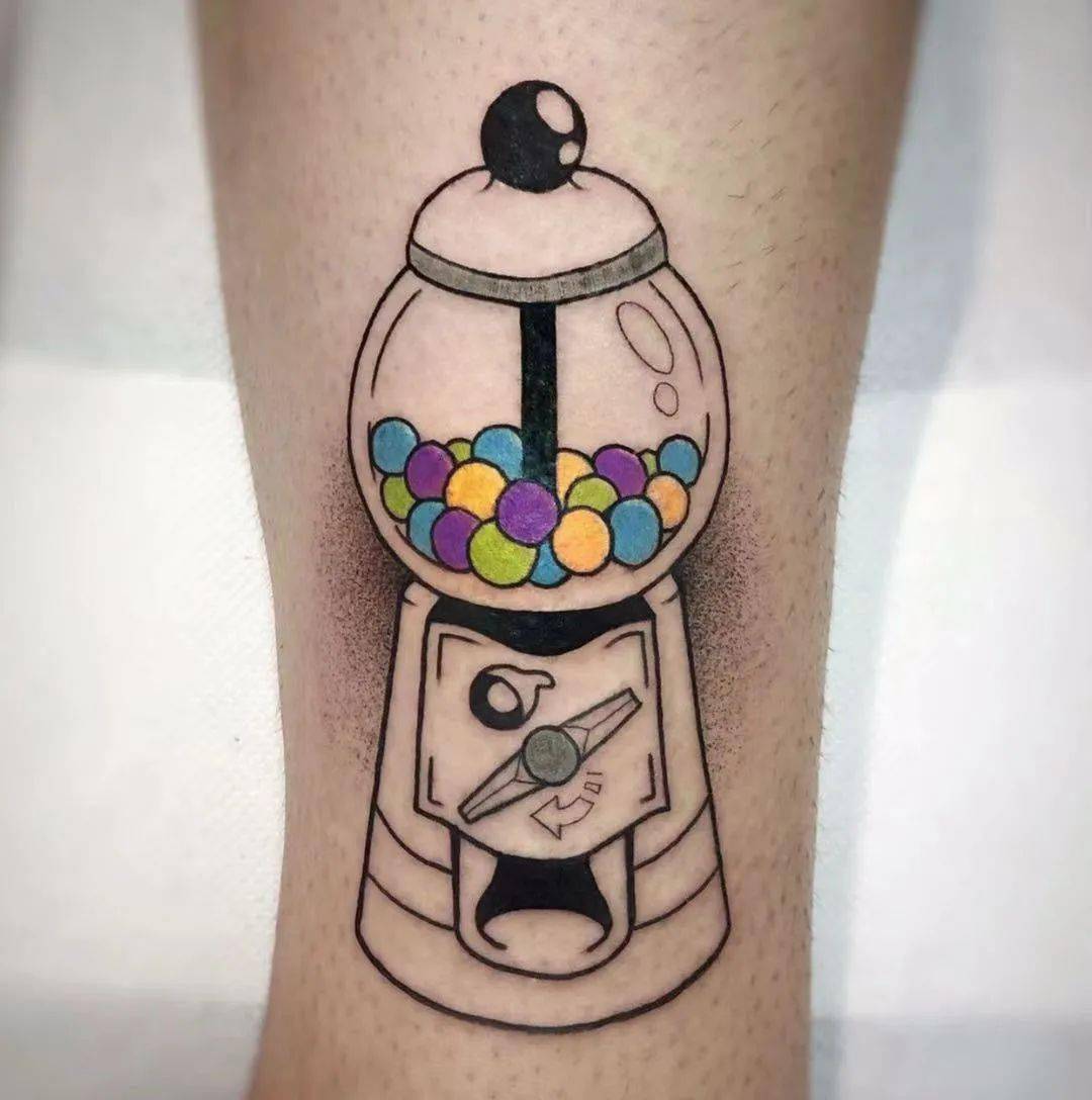 甜美的糖果纹身图案