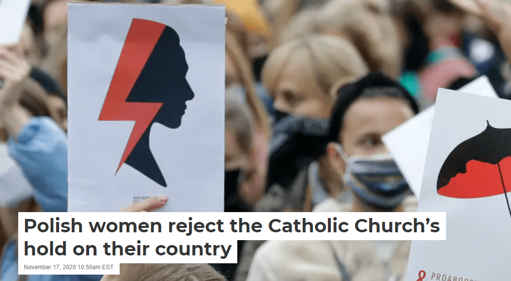 欧洲这个国家的妇女暴怒，数万人上街抗议！插图3
