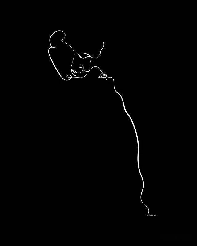 艺术家用一条线,就能创作出甜美而感性的艺术品