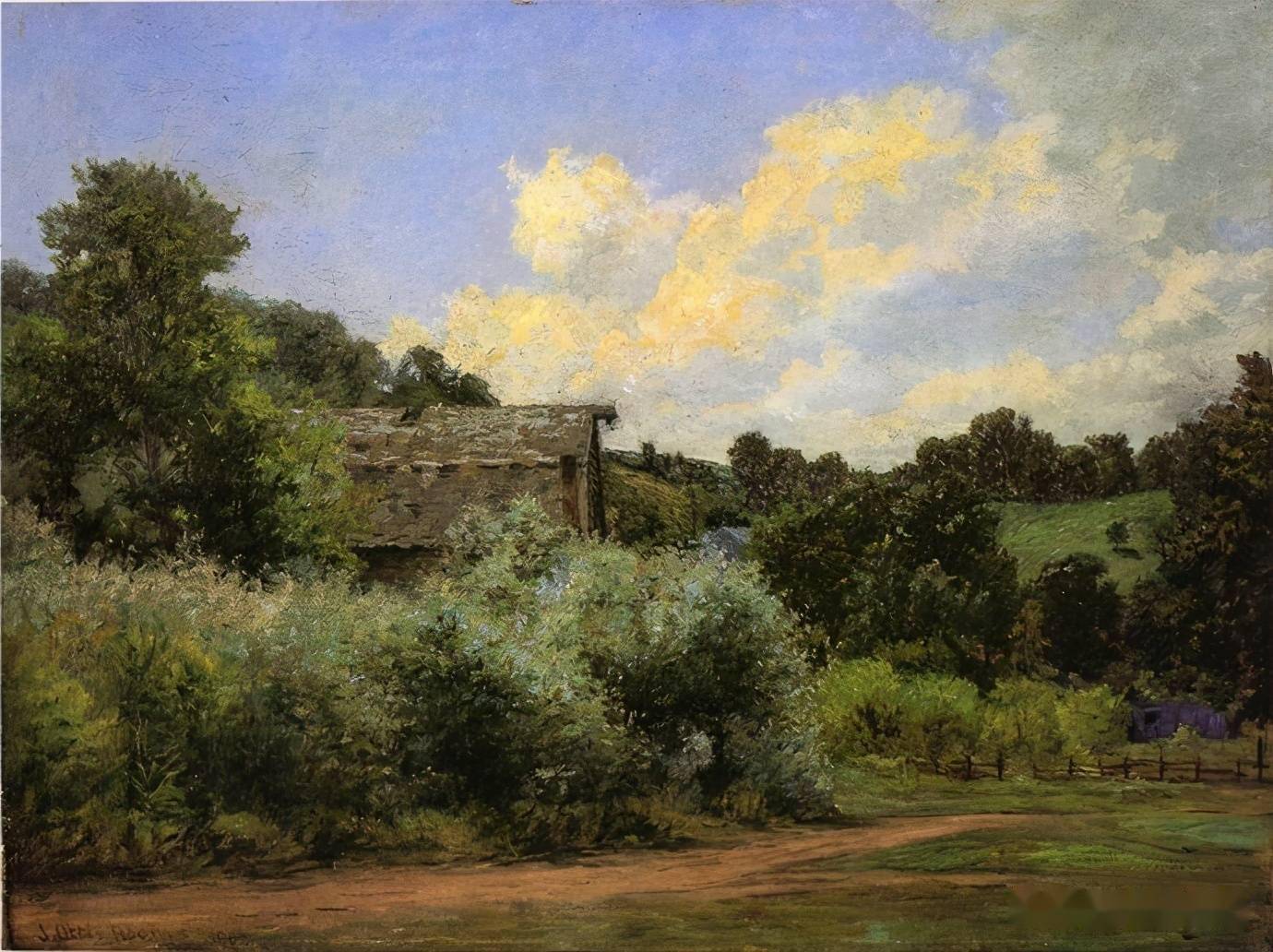 美国印象派画家约翰奥蒂斯亚当斯油画作品欣赏