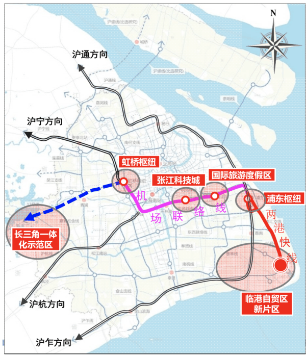 宁波;78 6条市域铁:两港快线(浦东机场