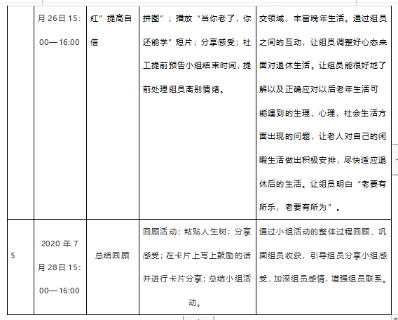 漫步人生路 长者人生回顾小组 案例 老年人