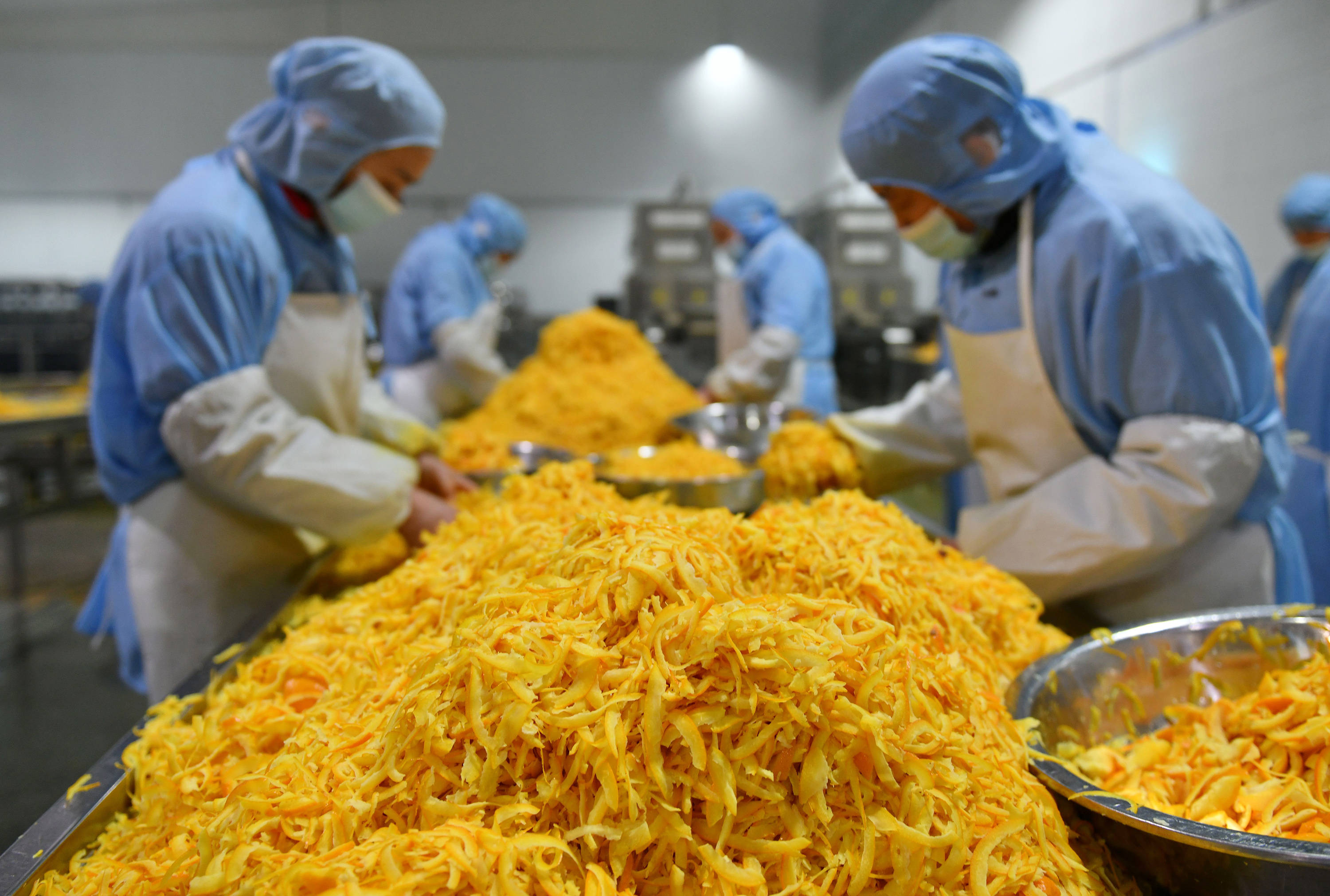 湖北秭归:脐橙深加工助农增收