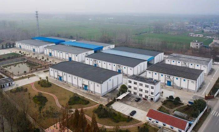 航拍宿州市埇桥区城东粮食储备库.