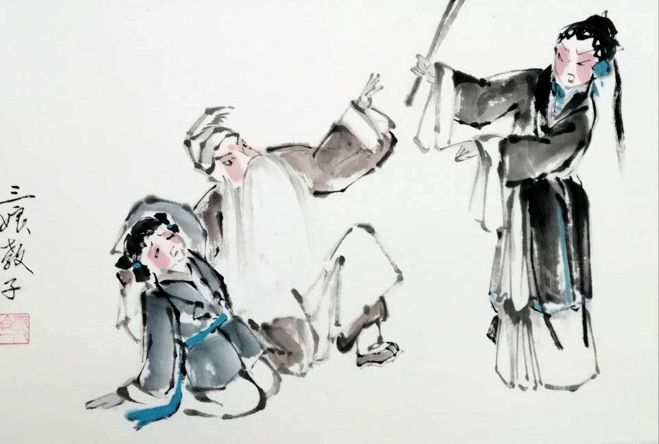 融戏魂画魂于水墨丹青——陈乃斌写意戏曲人物画-搜狐大视野-搜狐新闻