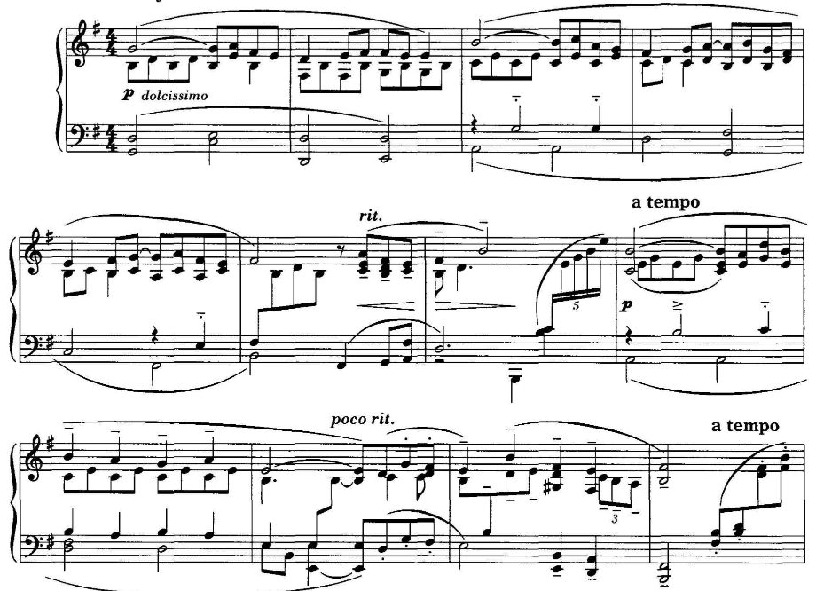 钢琴曲谱缓慢_钢琴简单曲谱