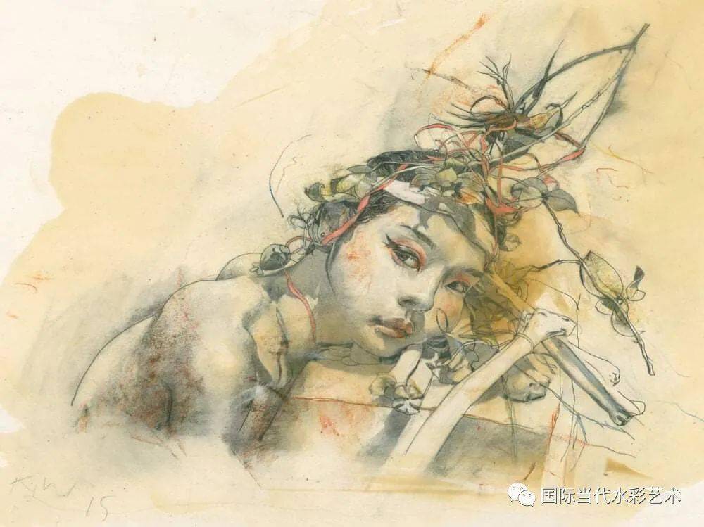 单虹水彩课堂673期他将人体表现又推向了一个新的高峰肯特威廉姆斯