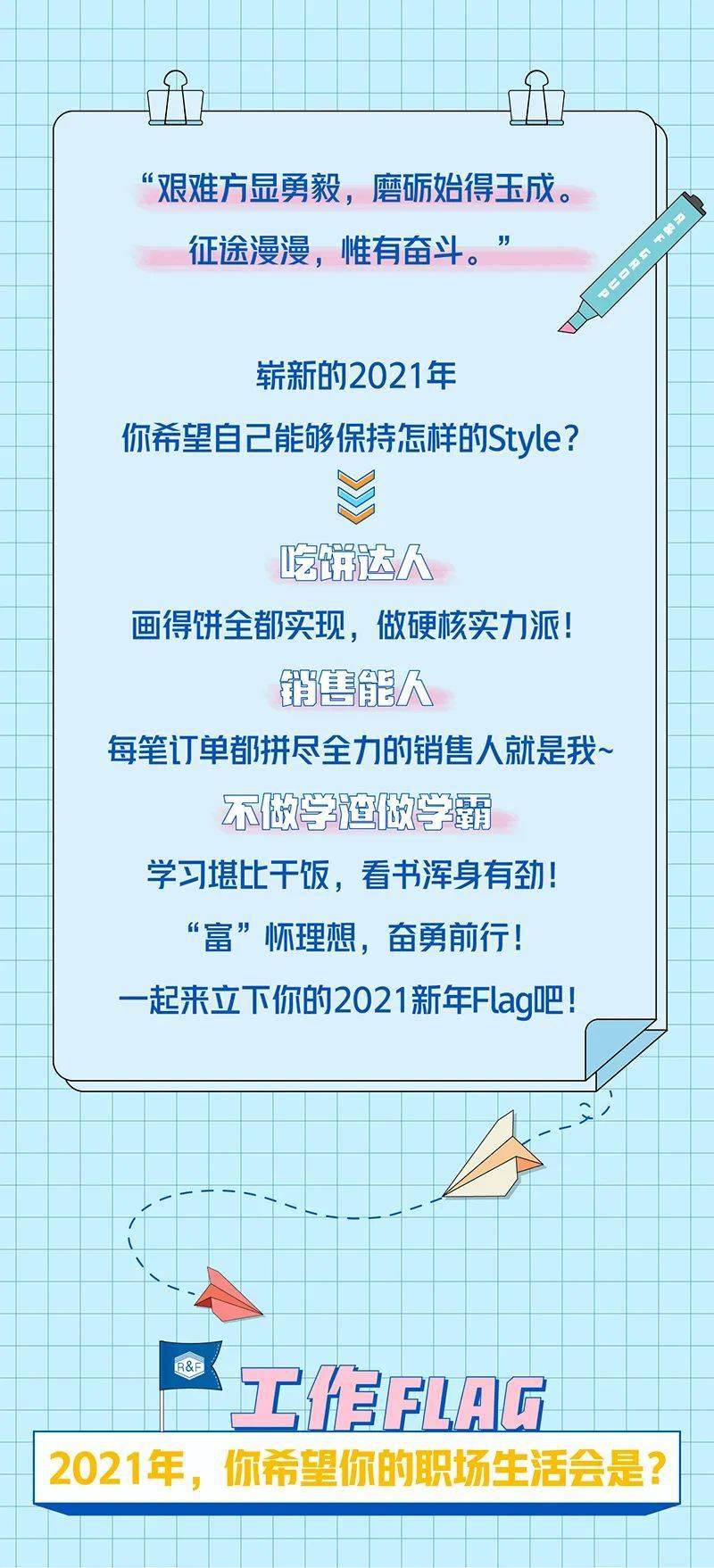2021立下专属flag收获更优秀的我