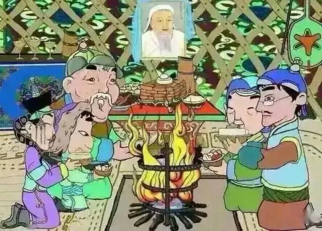 蒙古族祭火习俗