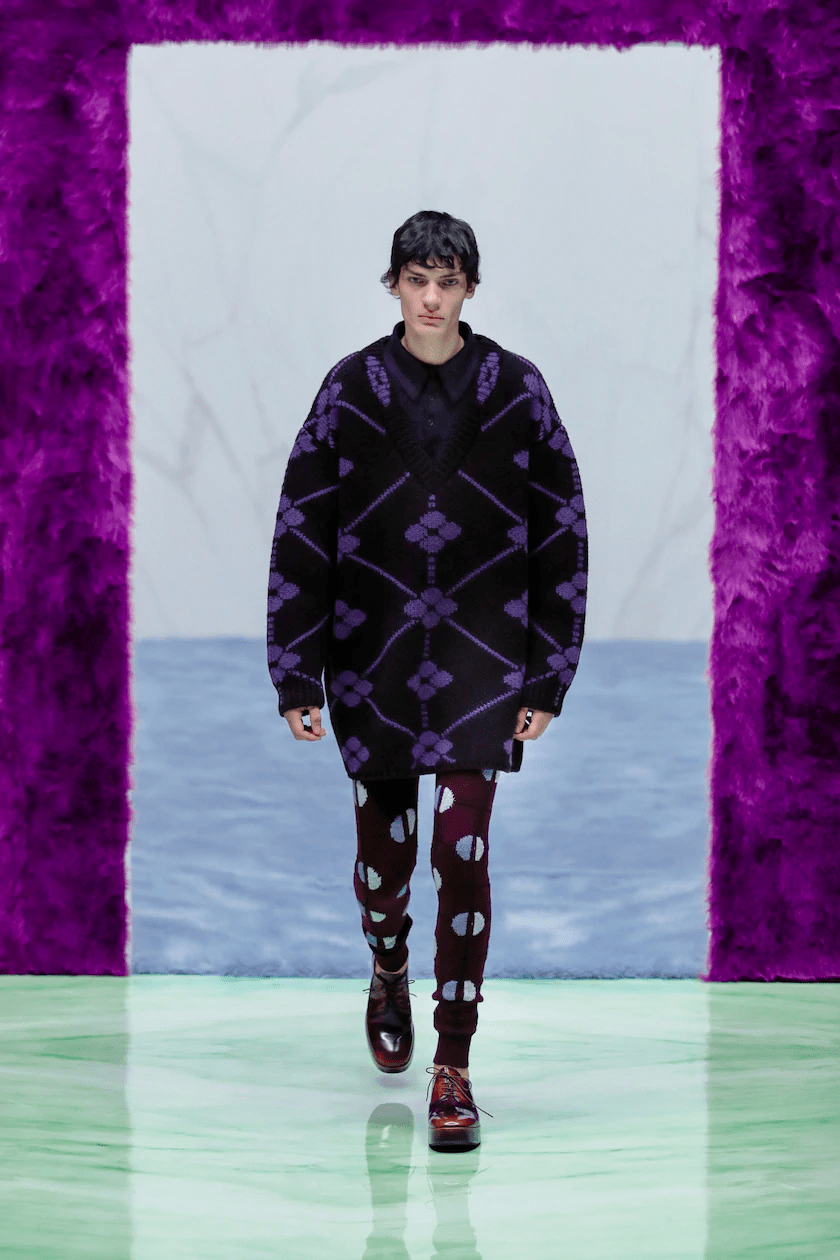 prada2021秋冬男装系列从时装探索人类身体