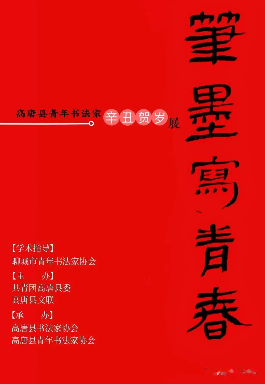 笔墨写青春讴歌新时代 高唐县青年书法家辛丑贺岁展 一 聊城市