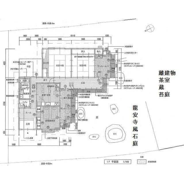 日本龙安寺石庭平面图图片