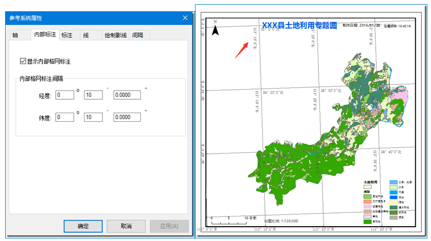 科普丨arcgis地图整饰框架与格网