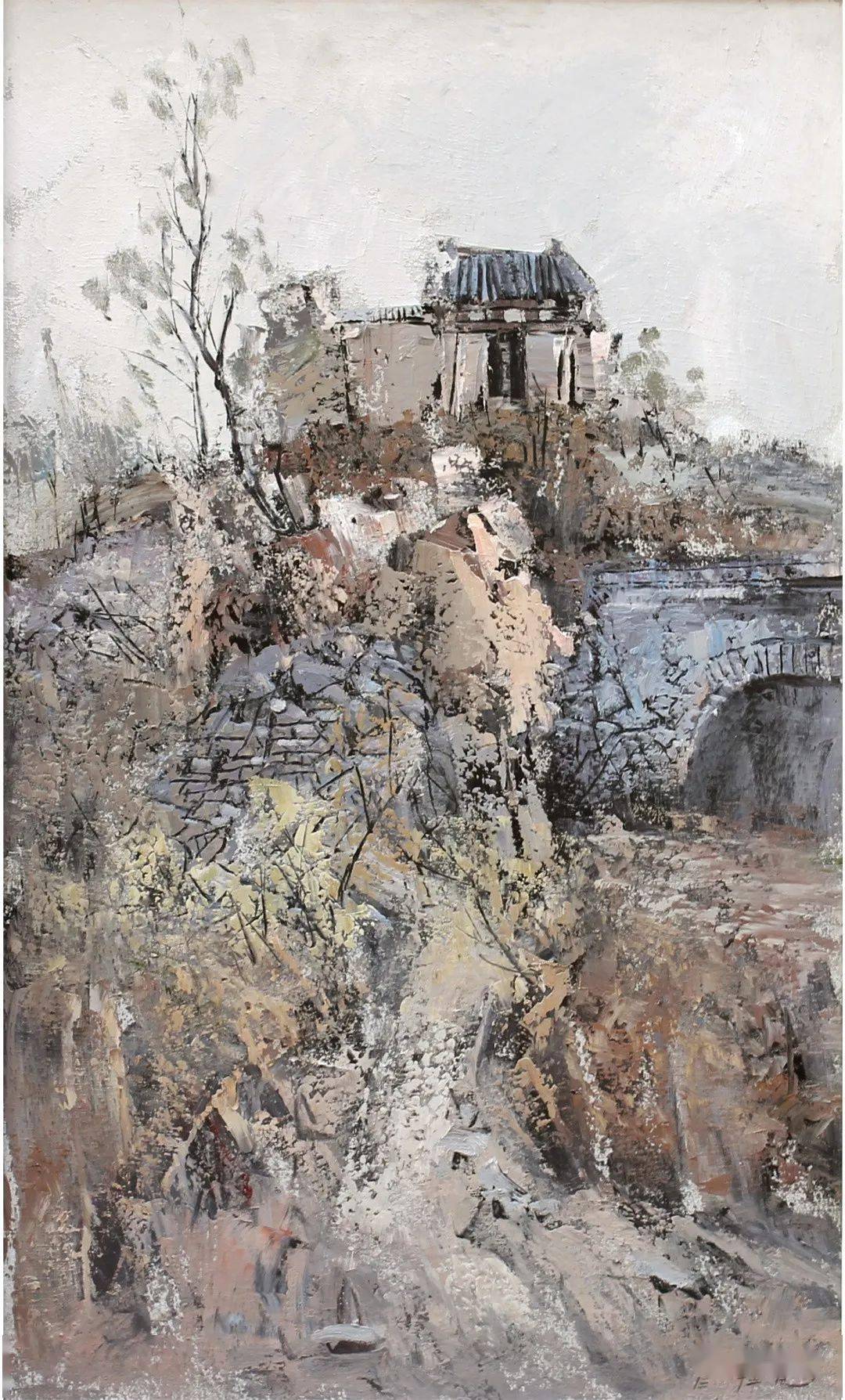 艺术与情怀油画家程克古村落系列作品赏析