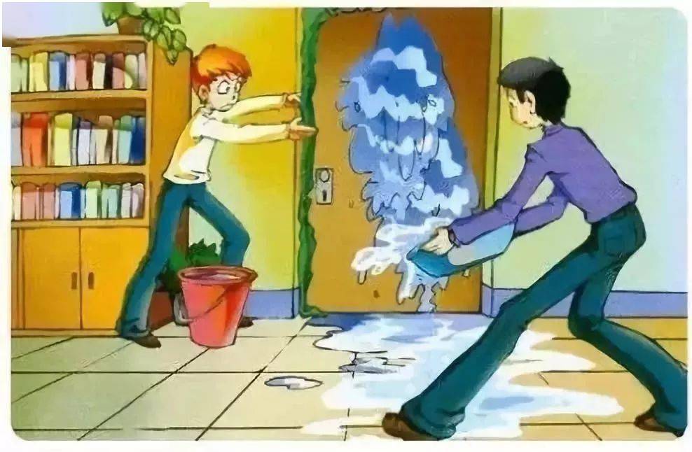 面对火灾我们应这样做火灾逃生自救人路1.火灾来临,首先逃生.