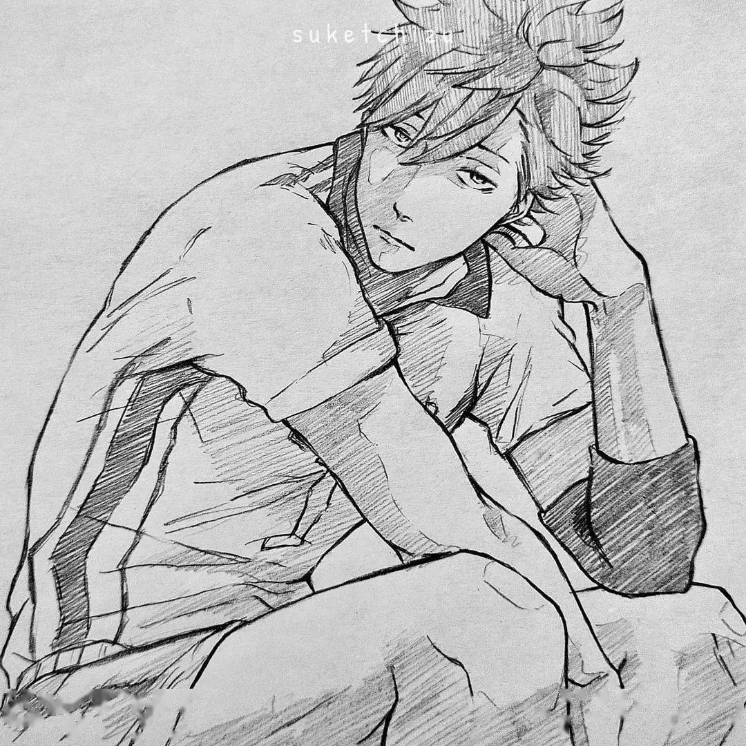 素描感十足的动漫手绘一支铅笔的逆袭