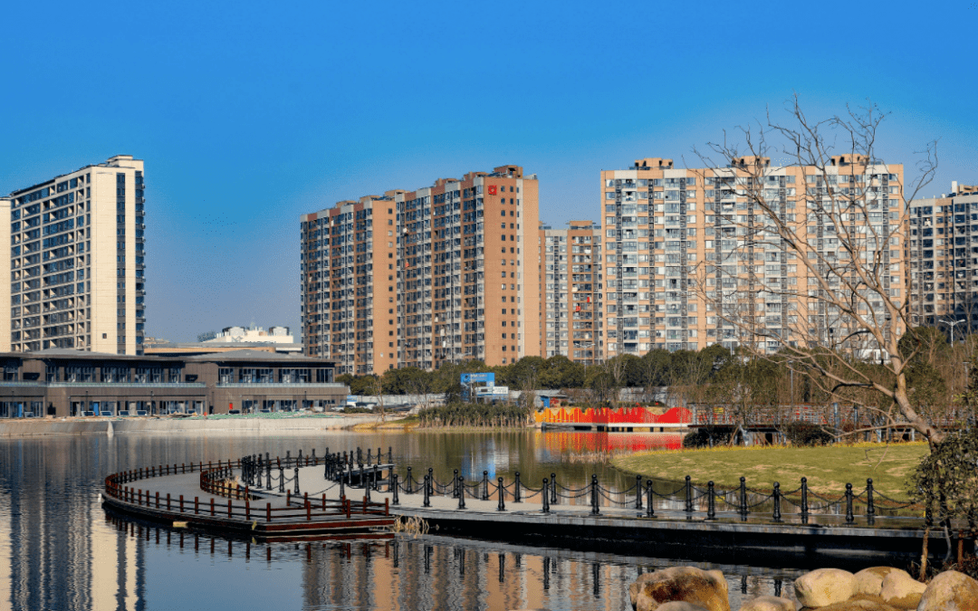 宁波庄市同心湖公园图片