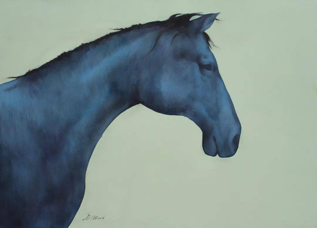 文胜《克旗—昨天》135cm×150cm 油画乌日晗《搏克002》130cm×150cm