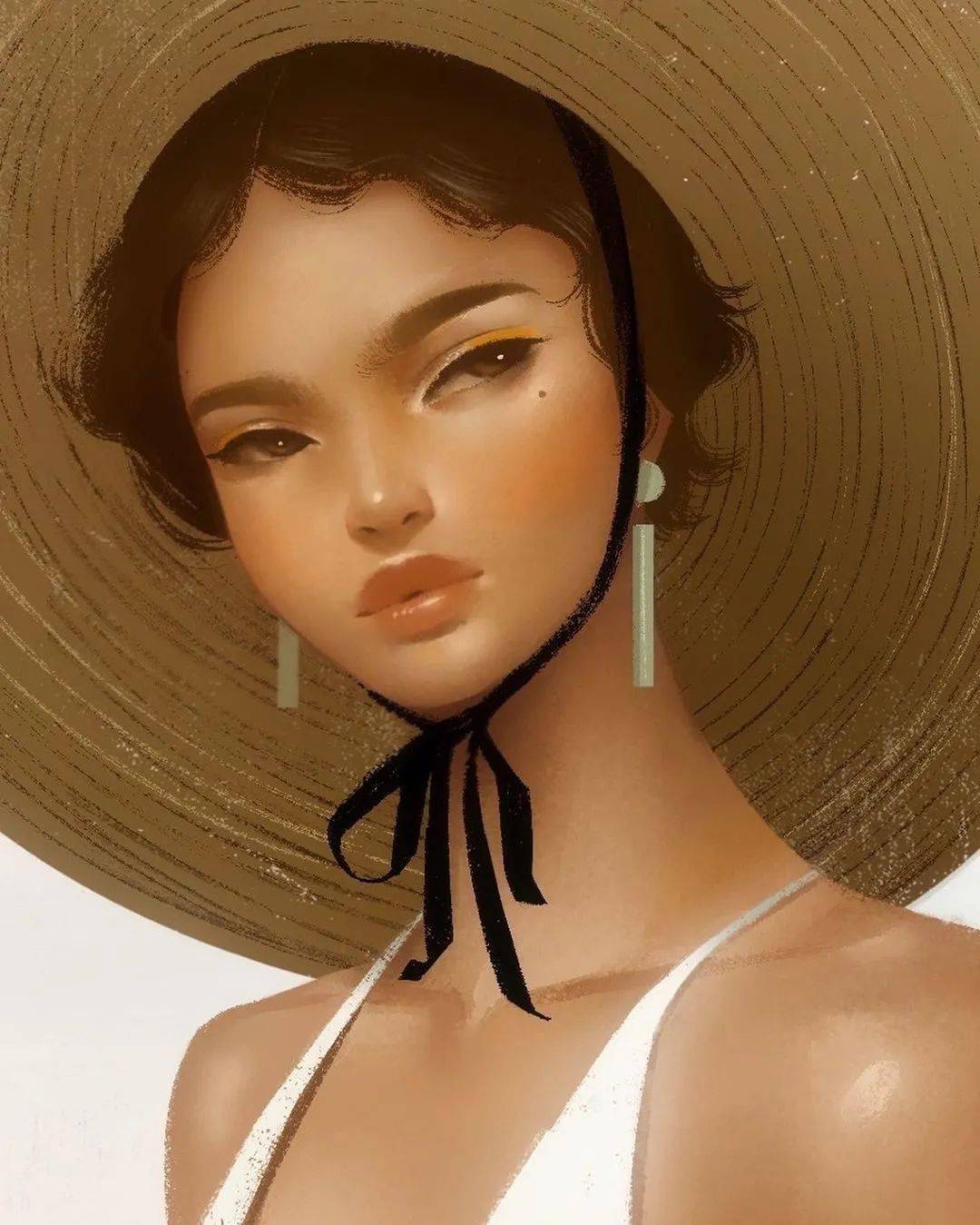 赋予插画世界的高级感从文艺复兴到装饰艺术janicesung凝集人物东方