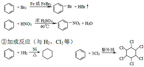 苯的加成反应方程式图片