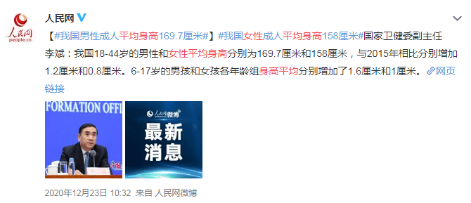平人均身高_各省人均身高