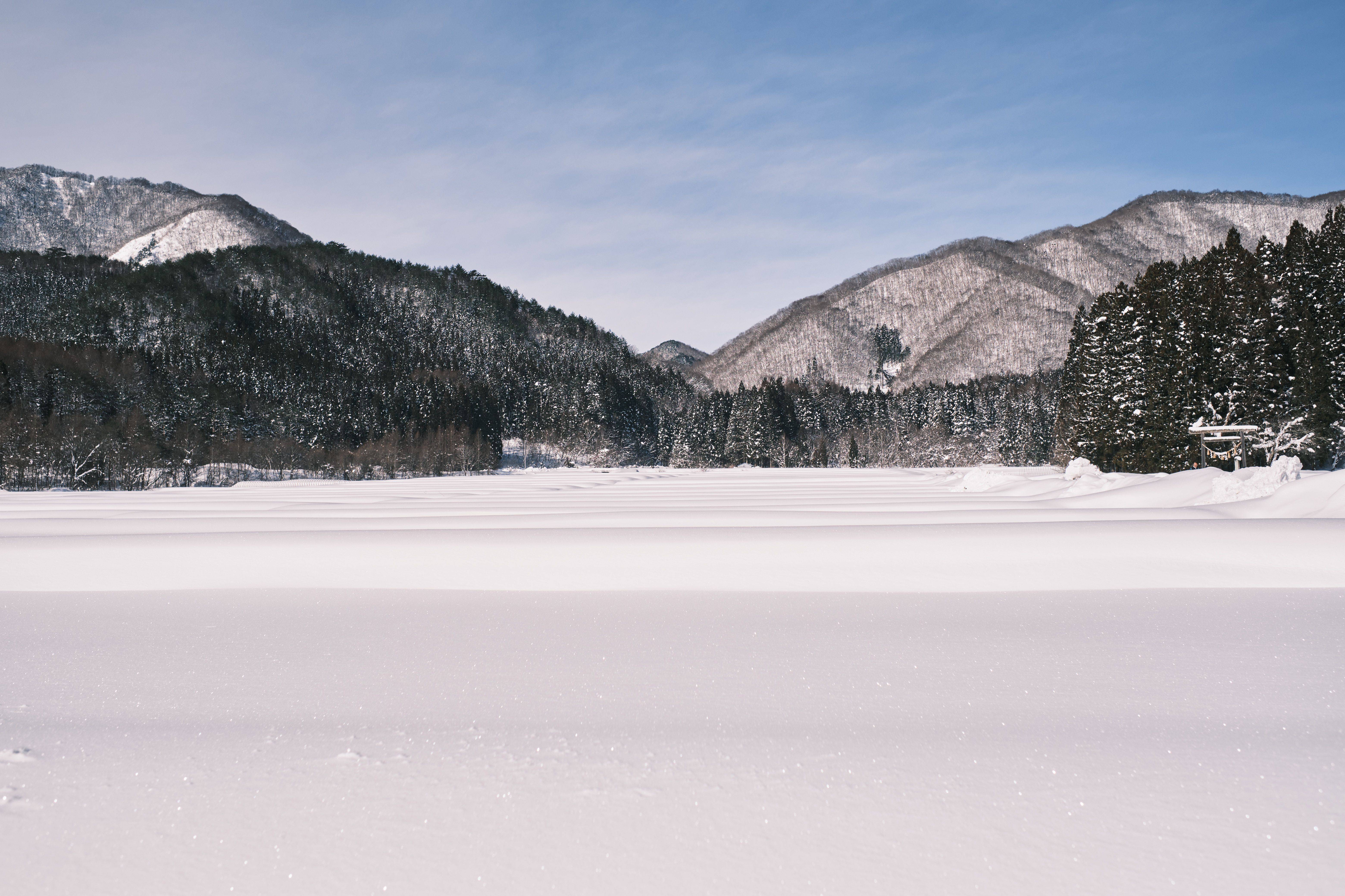 日本:雪后美景