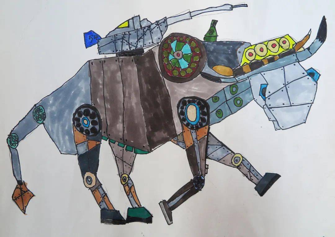 虹桥当代艺术馆云上过牛年第十二届上海少儿生肖绘画作品线上展第一期