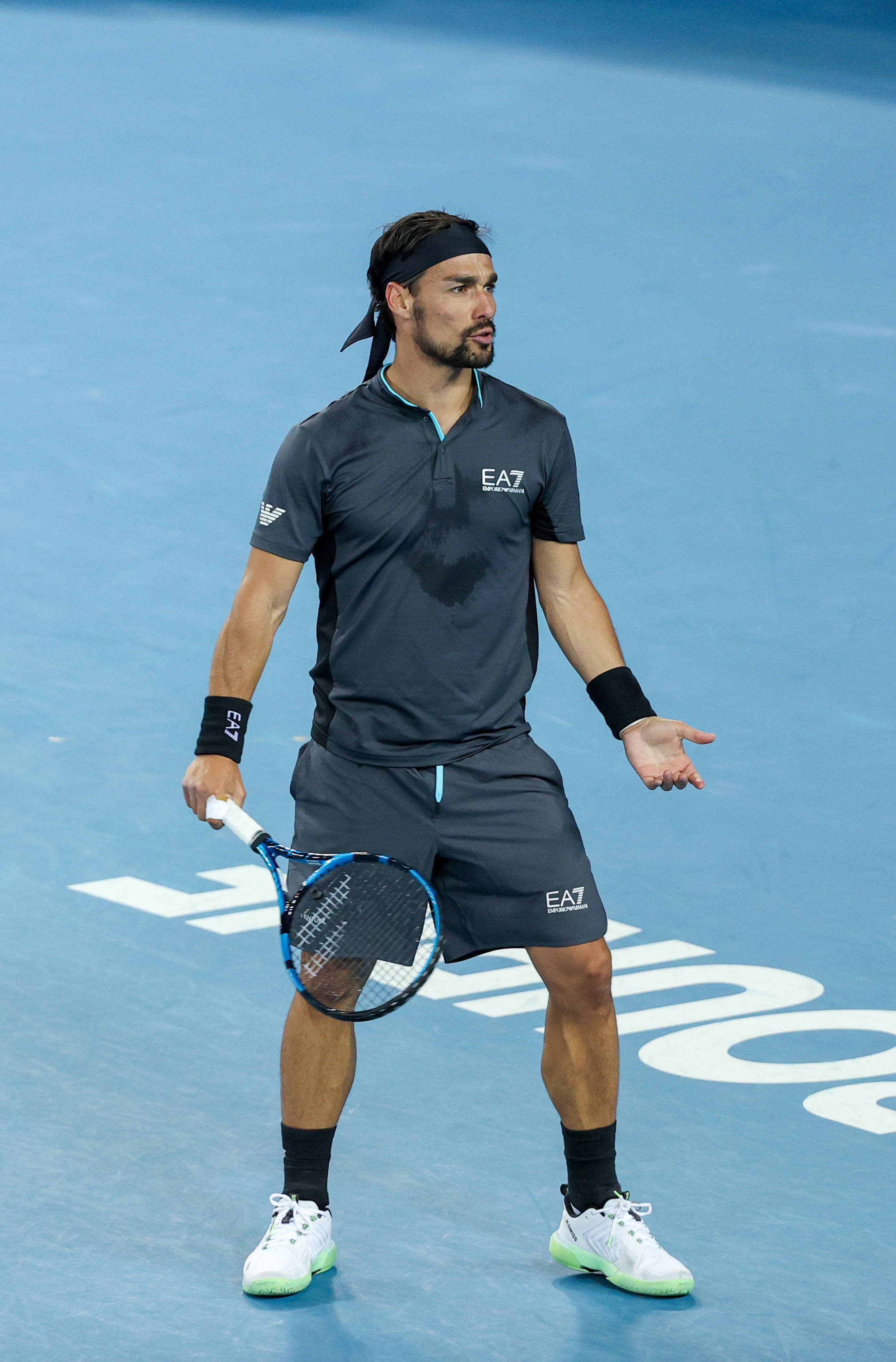 网球——澳网:福格尼尼晋级