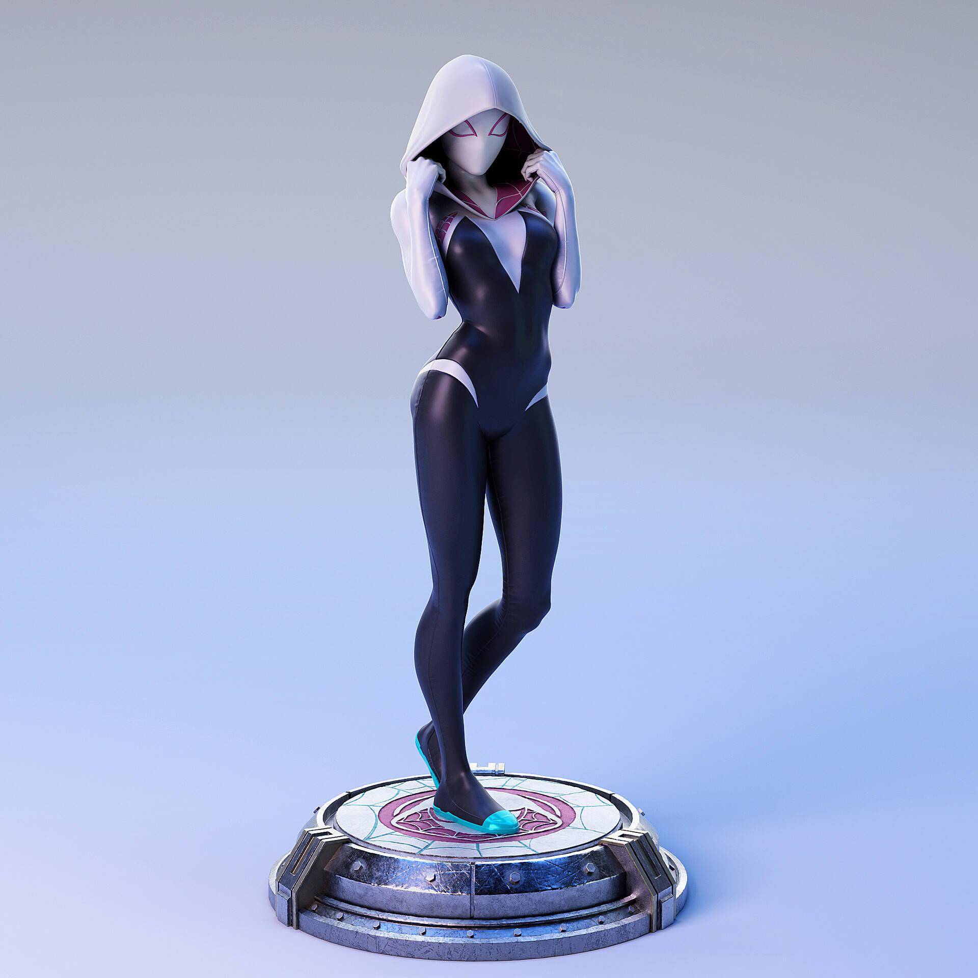 很棒的一组3d人物建模作品欣赏造型漂亮制作细节精美