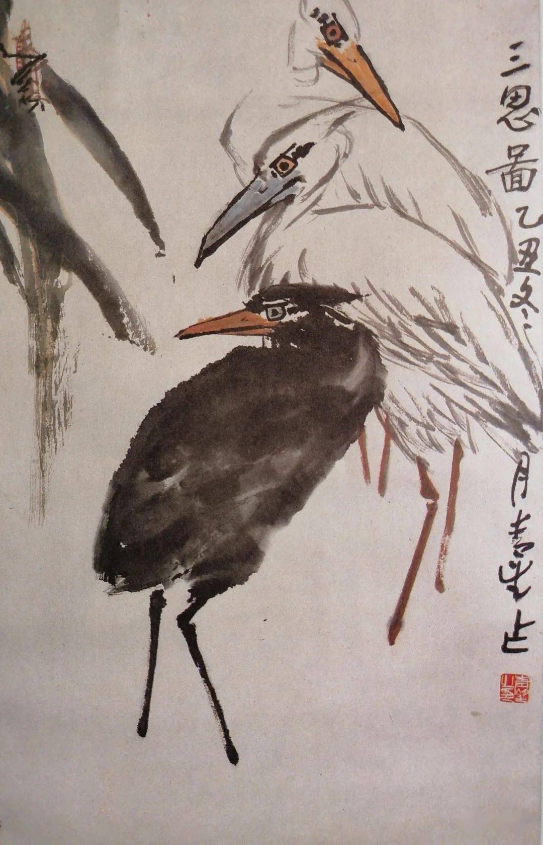 田零花鸟画选_美术