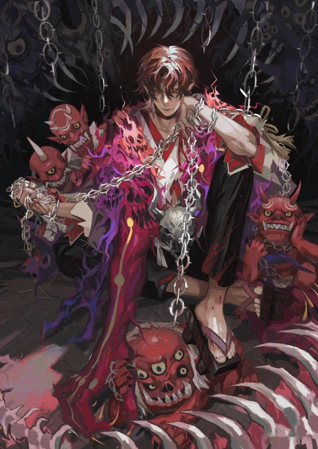 修罗之鬼suzumesakiii-阴阳师公开课式神设计 须佐之男关于创作suzume