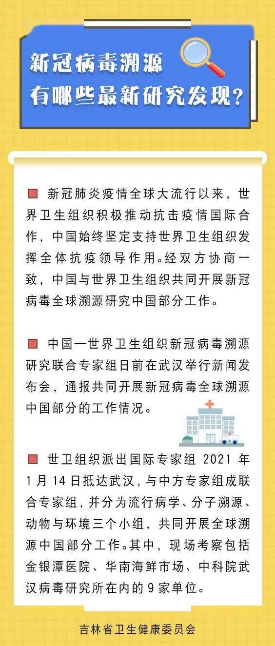 新冠病毒溯源有哪些最新研究发现