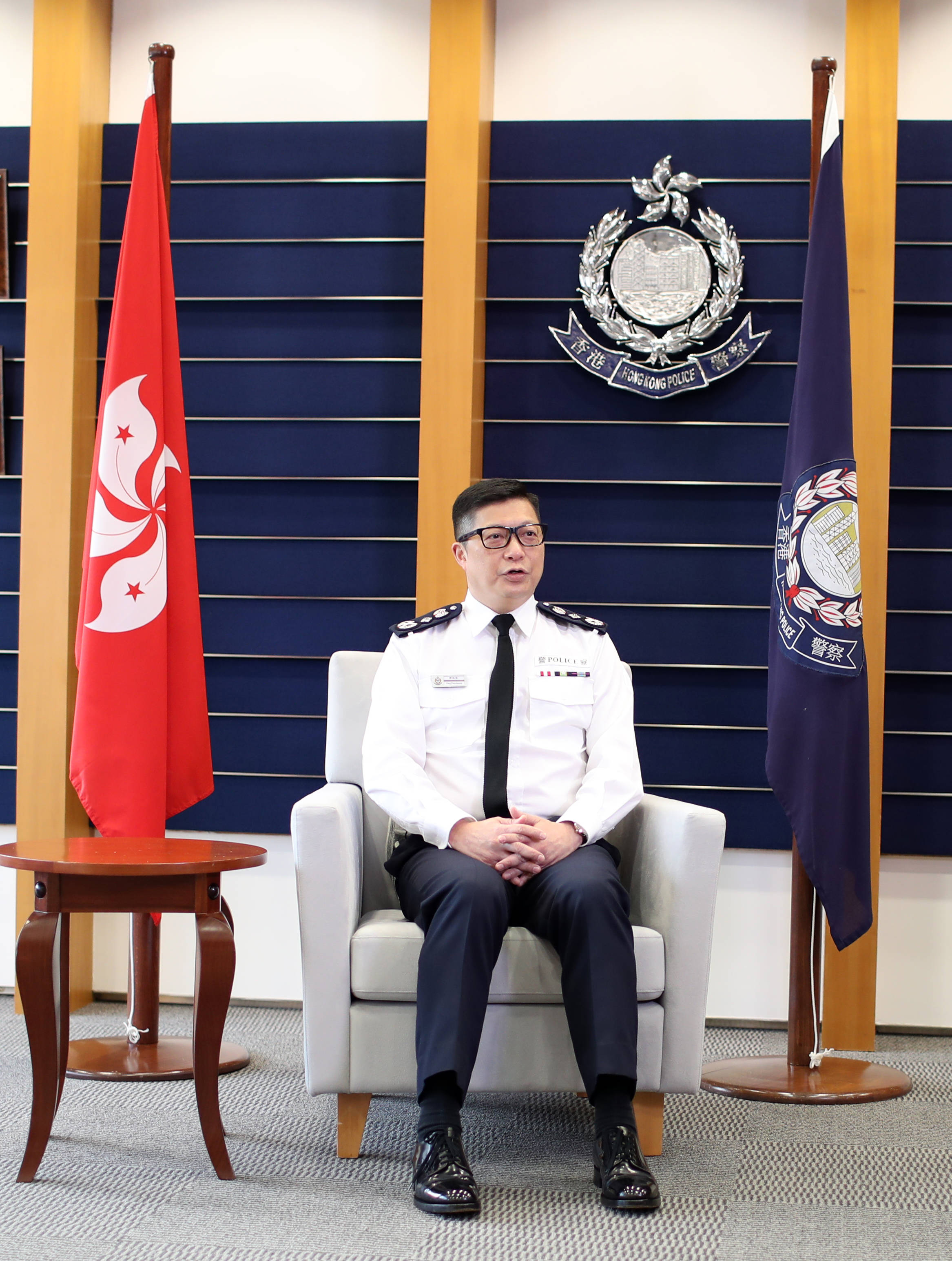 香港警务处警察机动部队总部(2月4日摄)