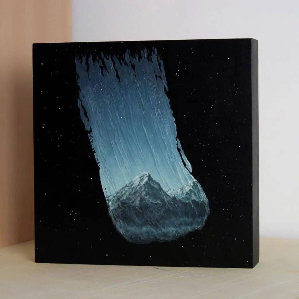 一笔毁所有他自毁式创作画出的反差世界效果震撼看懵了