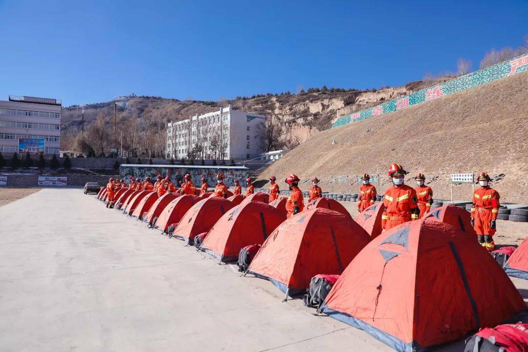 初春砺剑麻家寺甘肃省消防救援总队重大地震灾害跨区域应急救援拉动