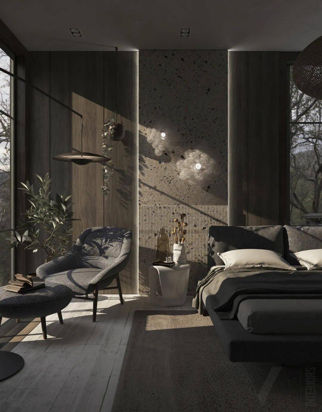 现代复古风多彩的轻奢质感