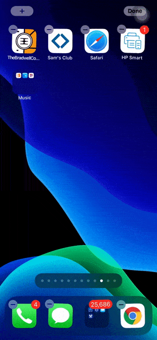 ios 14小技巧:快速移动并重排iphone上的全屏应用图标