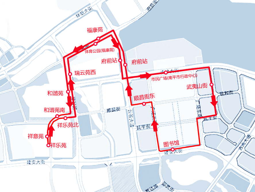 建陽關於優化微循環1路2路公交線路的通告