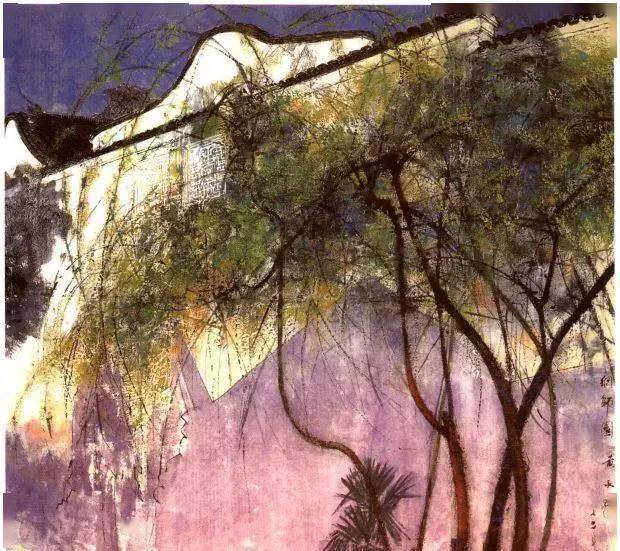 月是故乡明~当代名家黄永玉彩墨山水作品欣赏