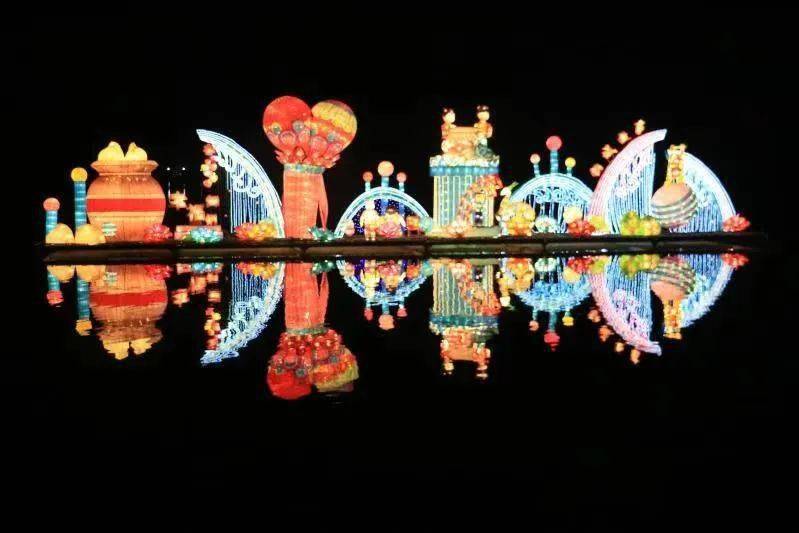 2022春节舞钢水灯图片